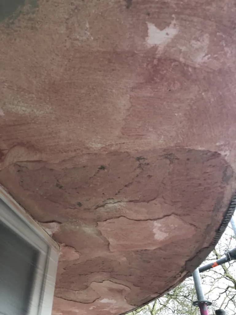 L'état de la sous-face d'un balcon avant reprise