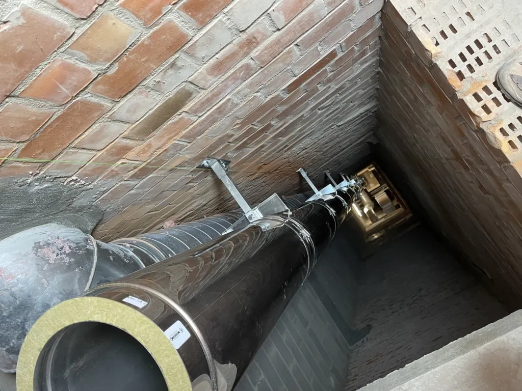 Détail du conduit à paroi isolée