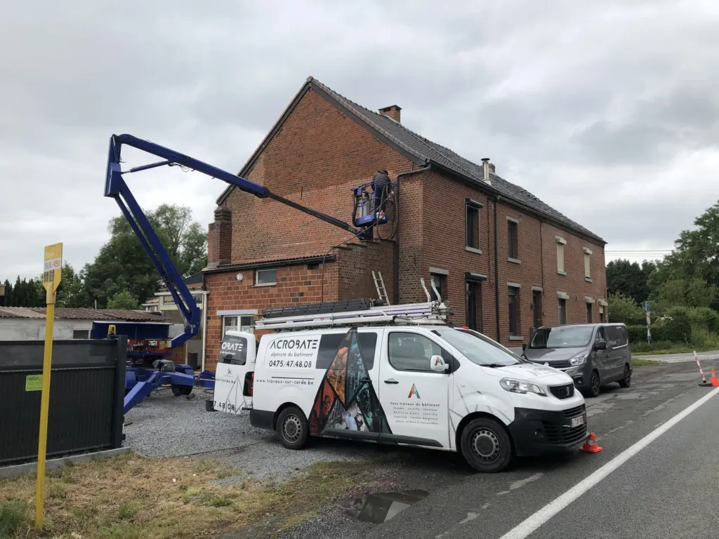 Le chantier vu depuis la rue